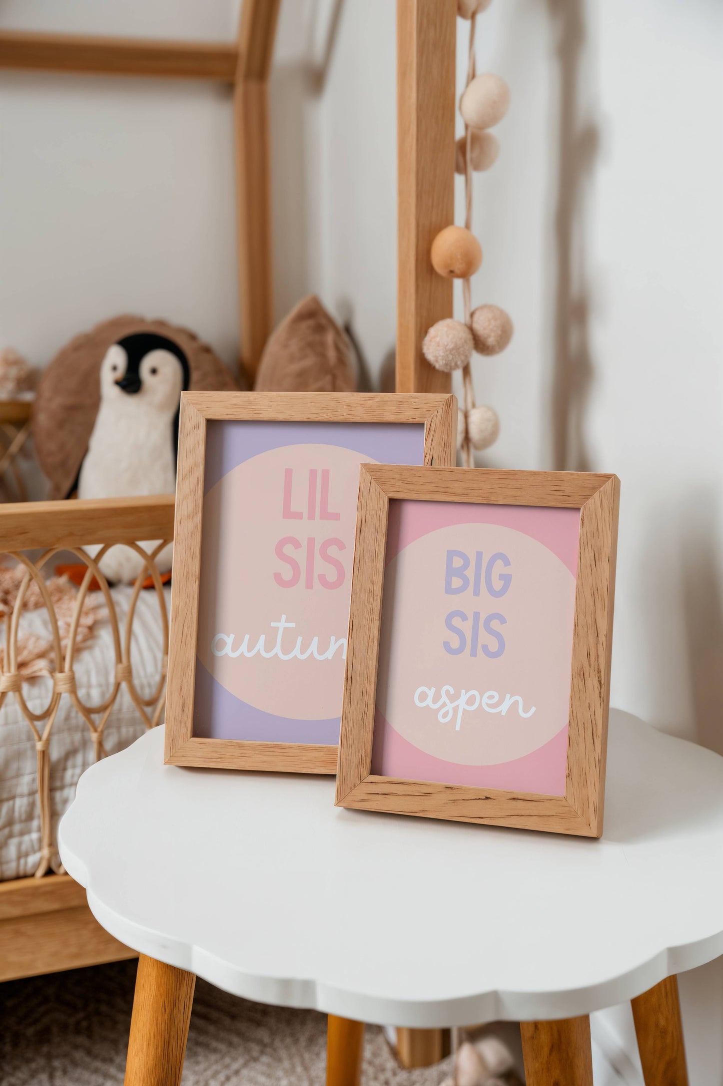 Big Sis & Lil Sis Personalized | Art Prints