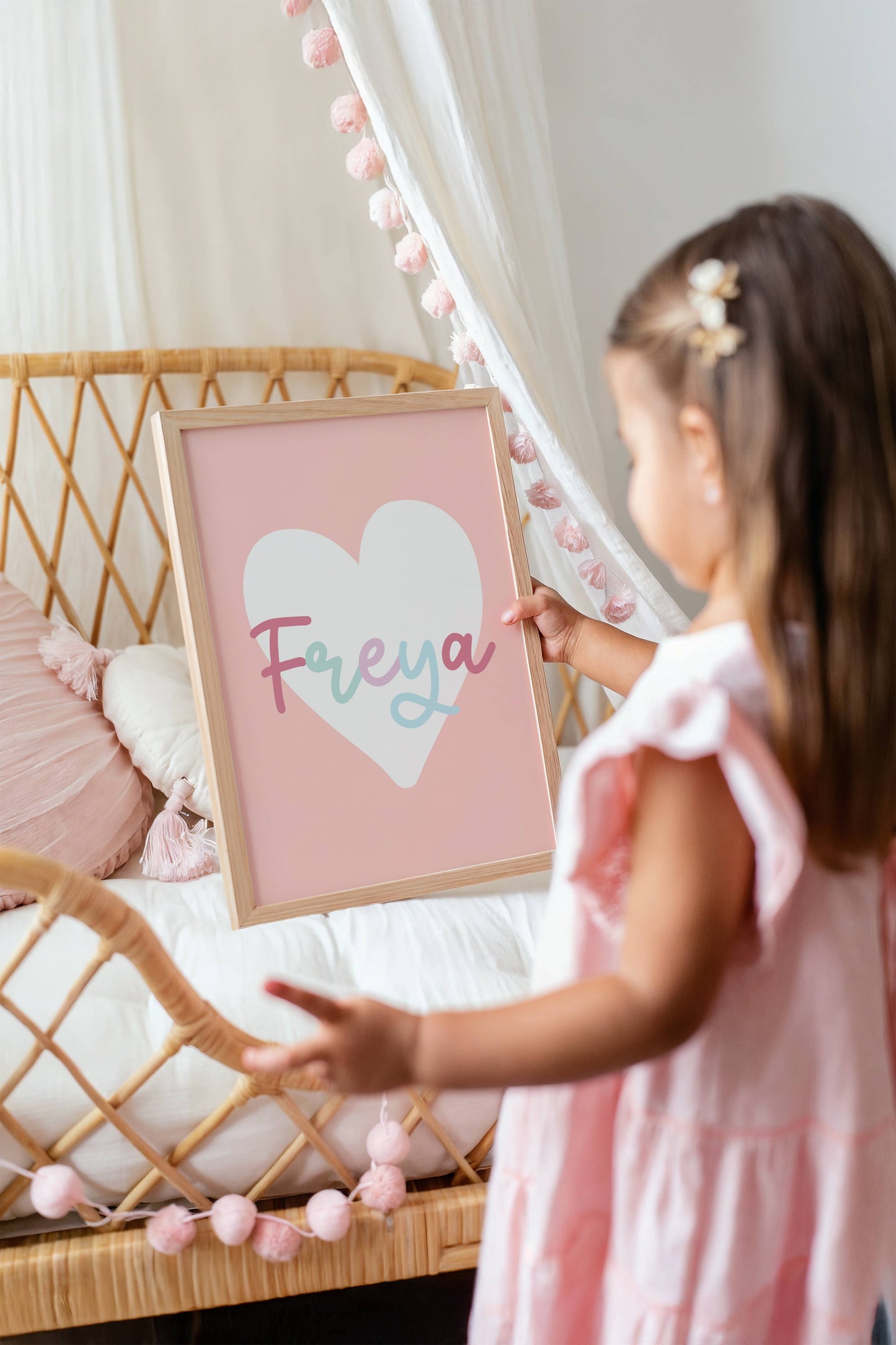 Custom Name – Heart | Art Print