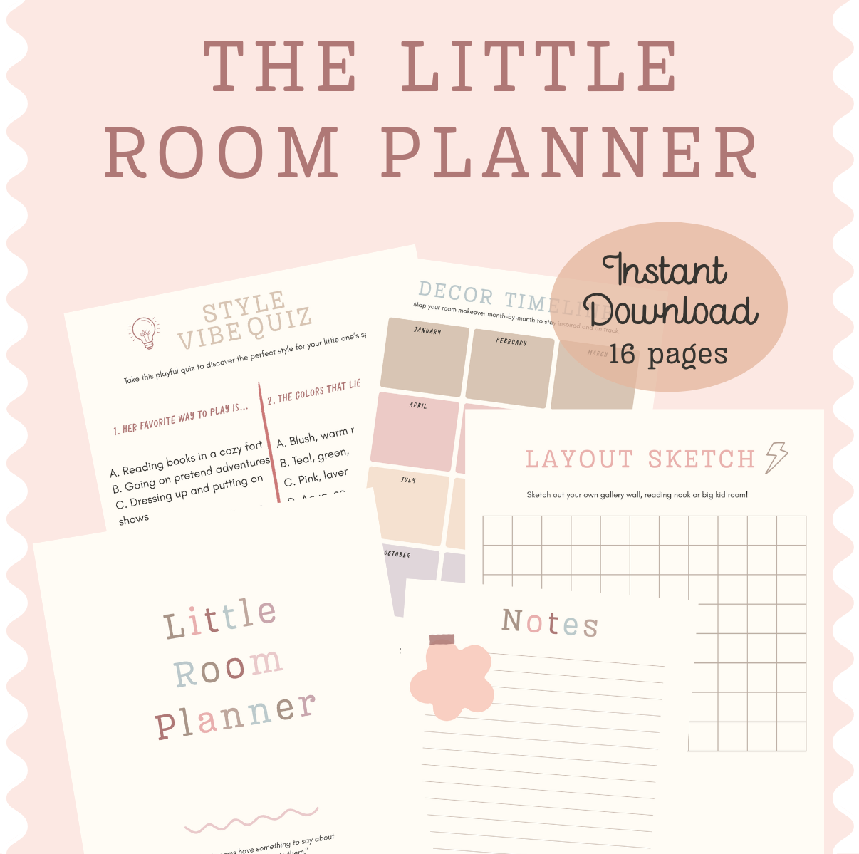Children’s Room Digital Planner