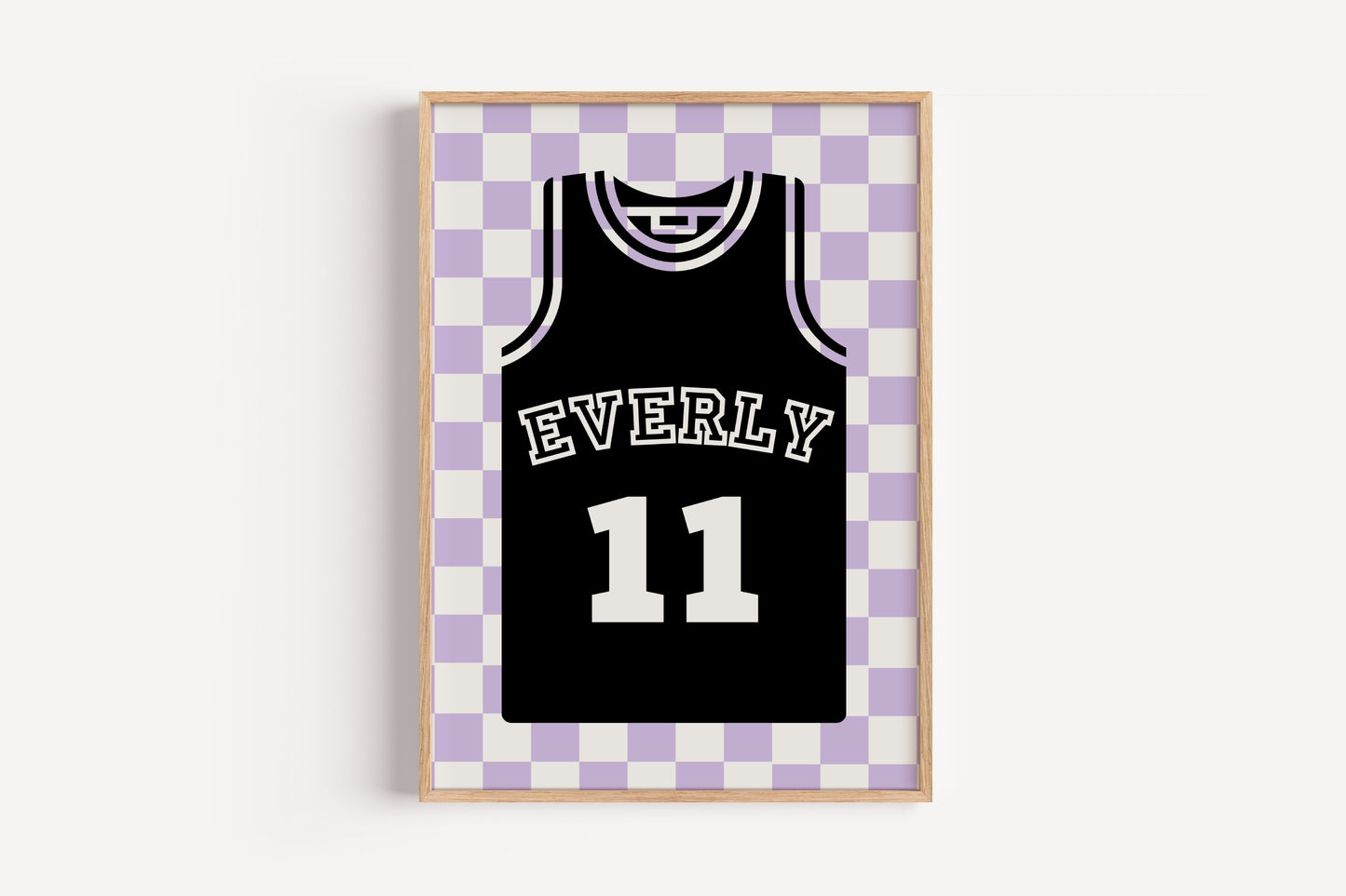 Basketball Name & Jersey Number | Art Print