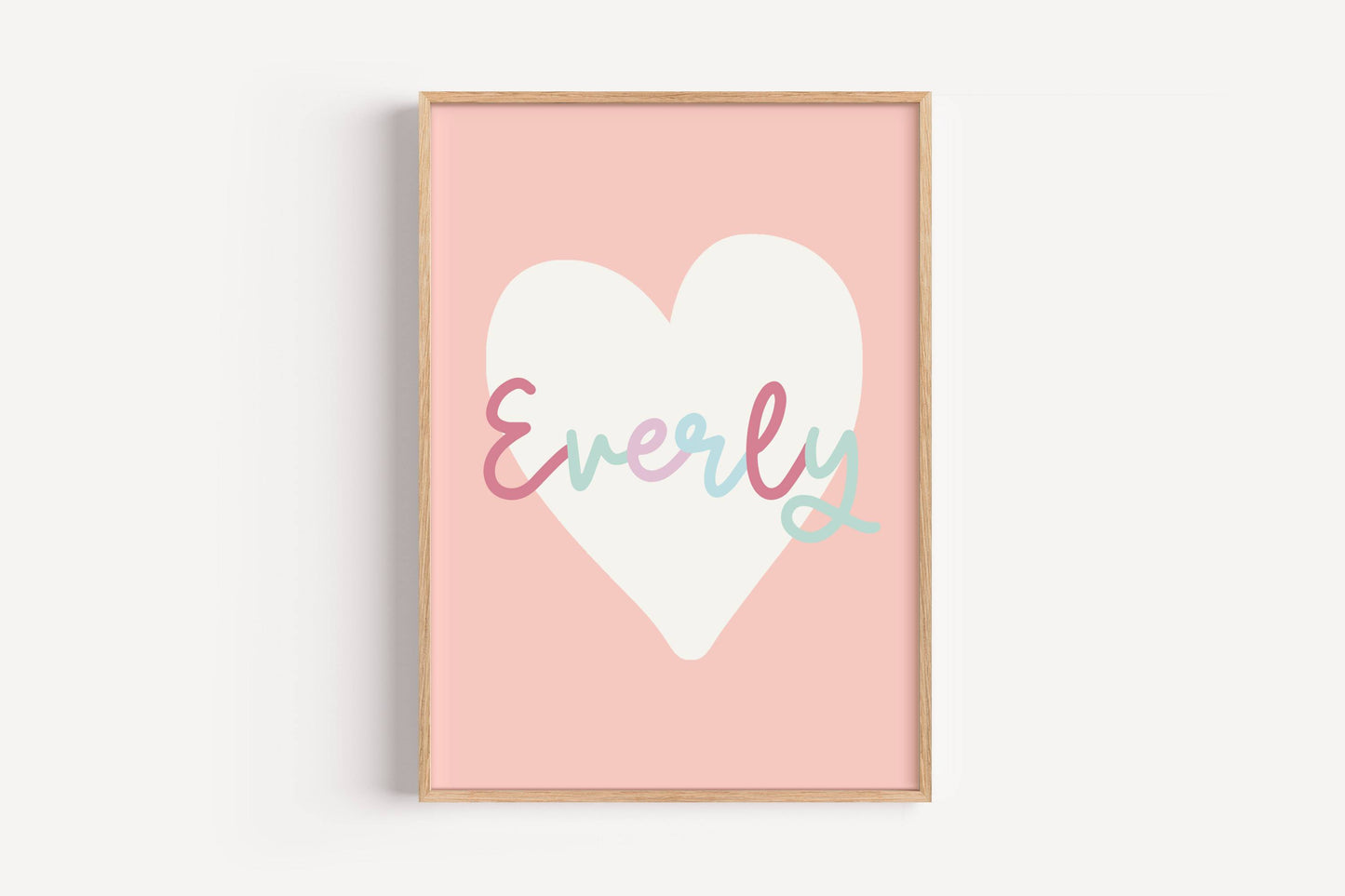 Custom Name – Heart | Art Print