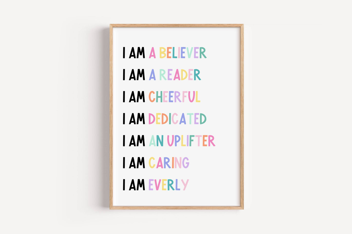 Affirmations - Personalized Name | Art Print