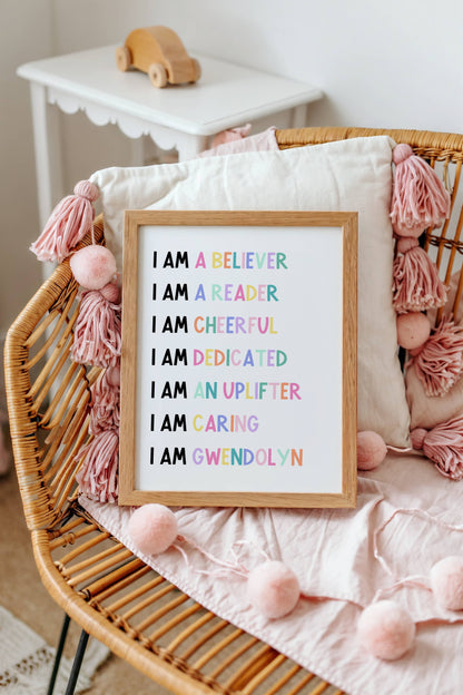 Affirmations - Personalized Name | Art Print