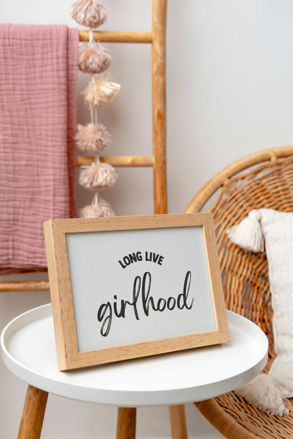 Long Live Girlhood Print – Girls Room Wall Art
