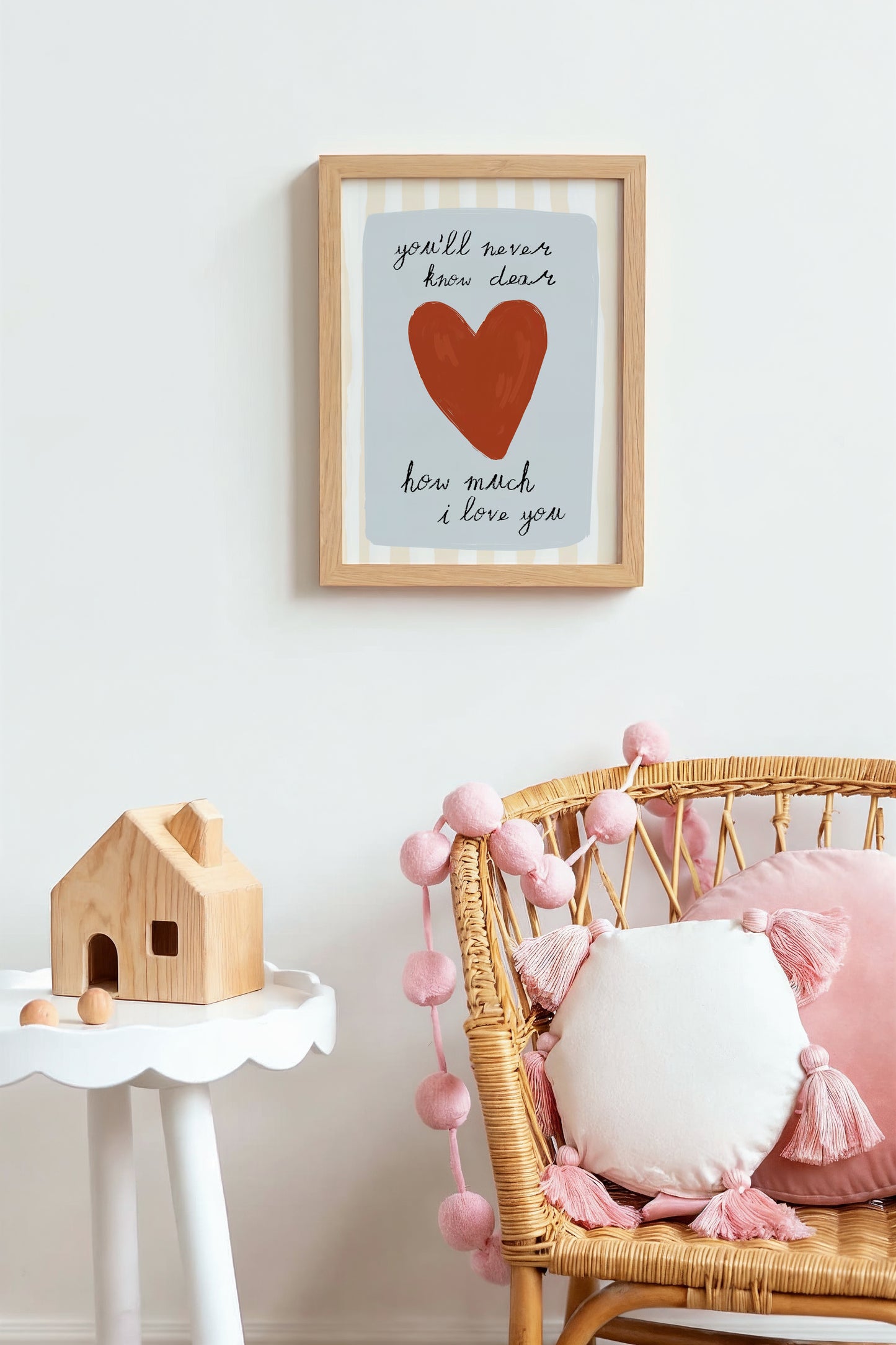 You’ll Never Know Dear Art Print – Heartfelt Quote Wall Art for Nursery or Baby Room