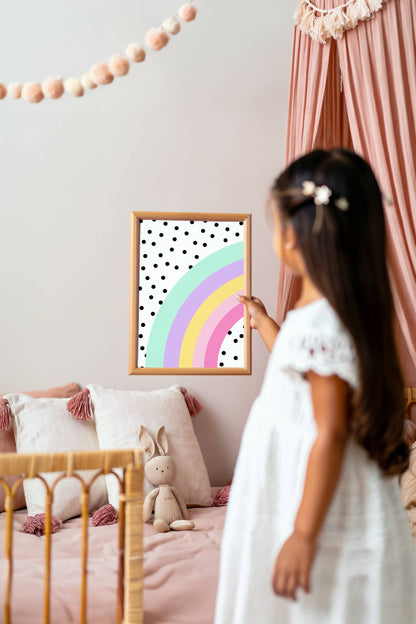 Rainbow Polka Dot | Art Print