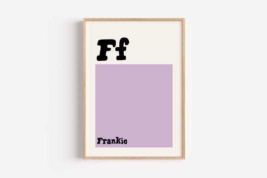 Custom Initial - Alphabet | Art Print