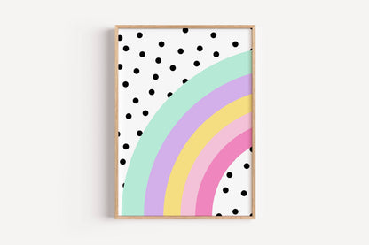 Rainbow Polka Dot | Art Print