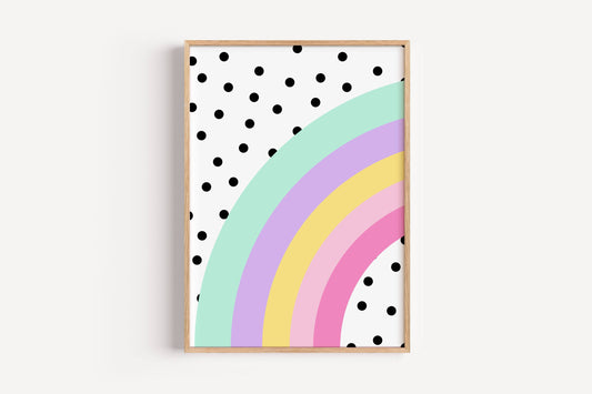 Rainbow Polka Dot | Art Print