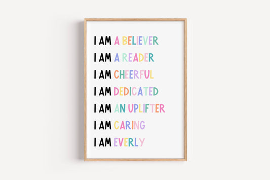 Affirmations - Personalized Name | Art Print