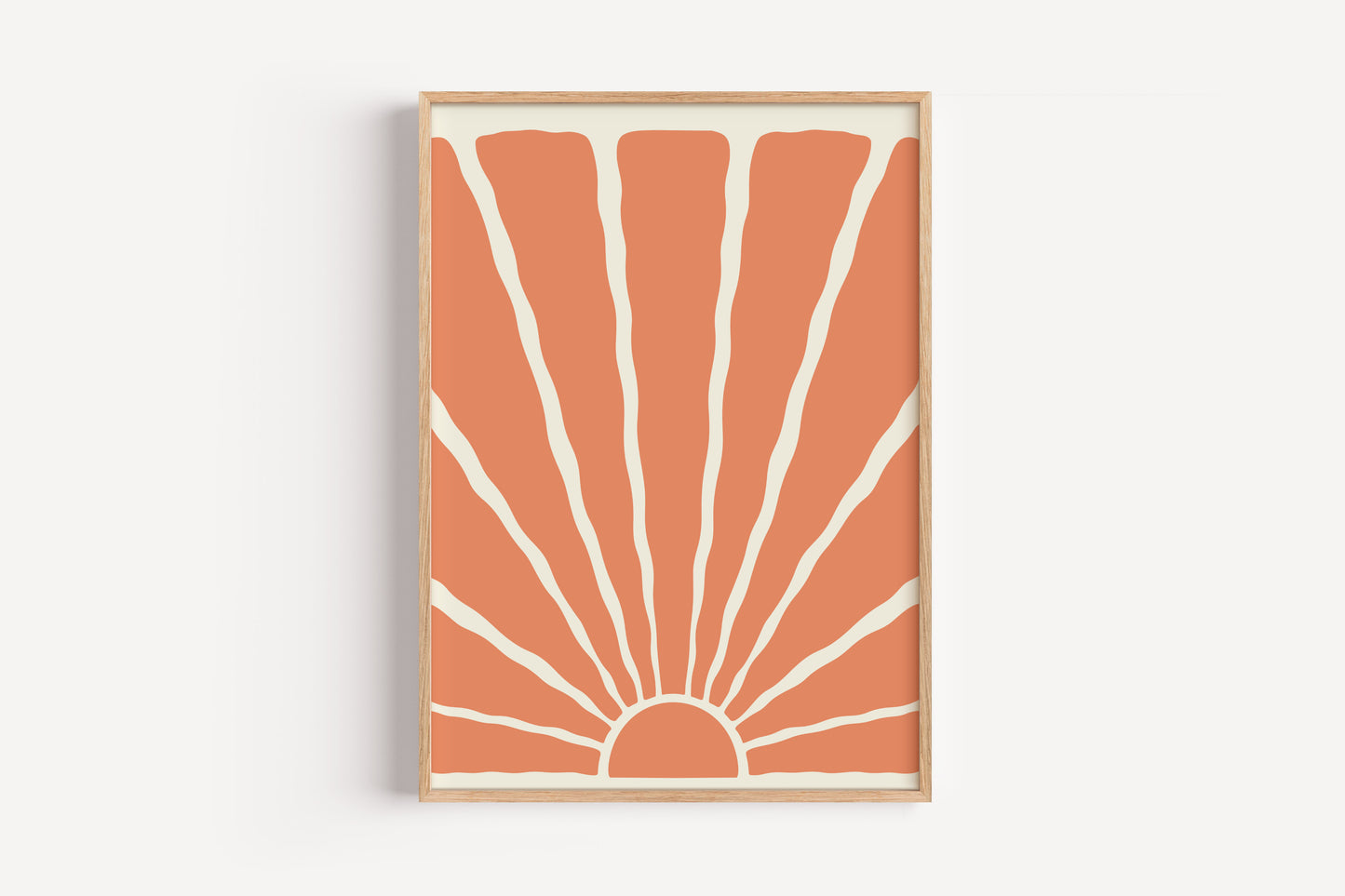 Sunrise Wall Art – Bold Boho Print for Nursery, Playroom or Modern Home Decor