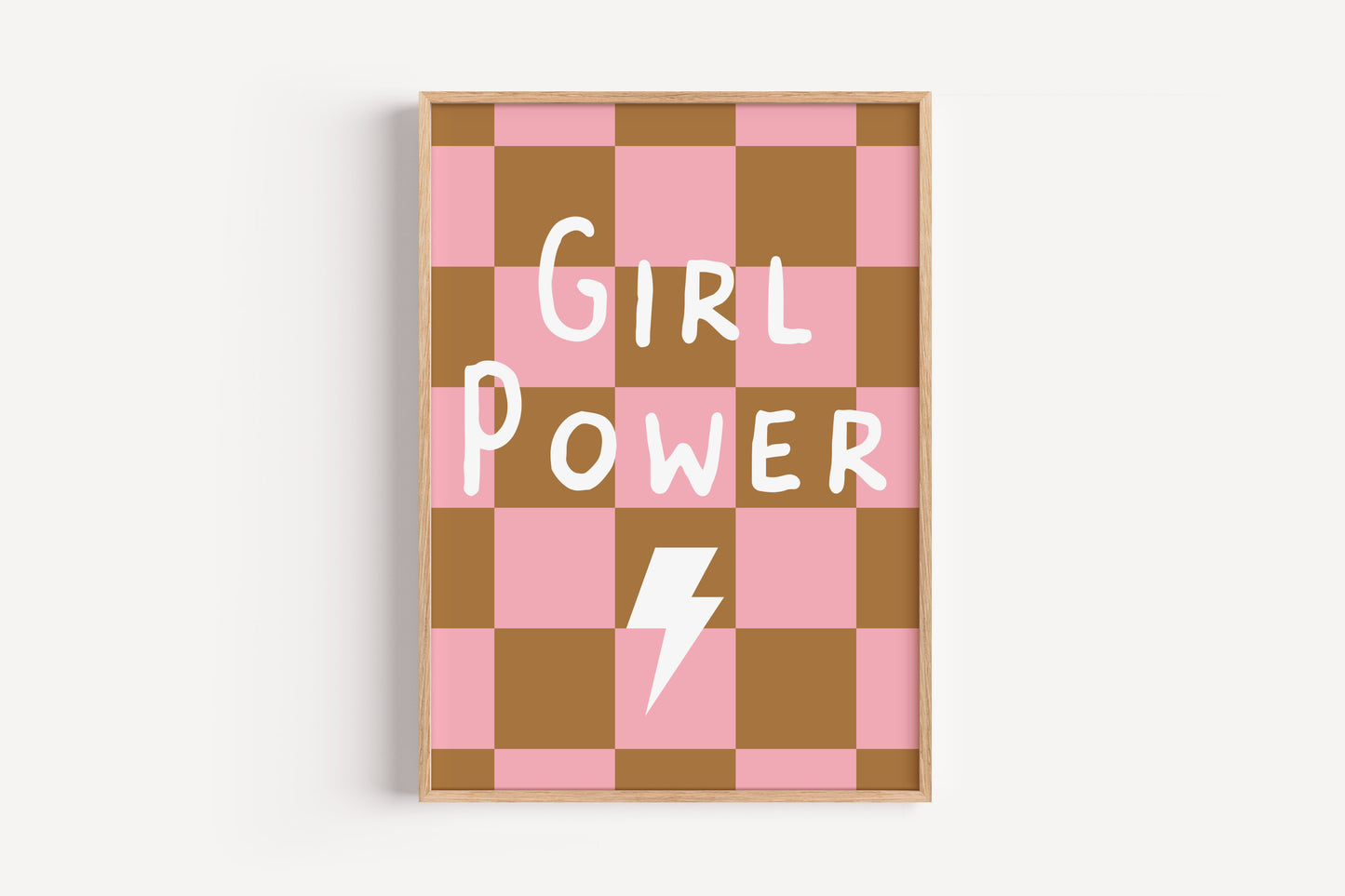 Girl Power Typography Print – Bold Wall Art for Girls Bedroom or Playroom