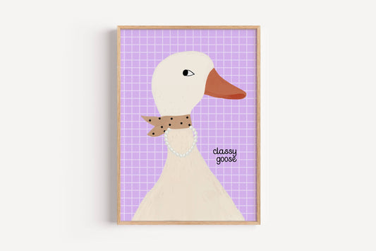 Classy Goose | Art Print