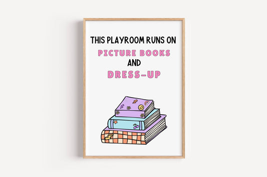 Picture Books and Dress-Up | Art Print